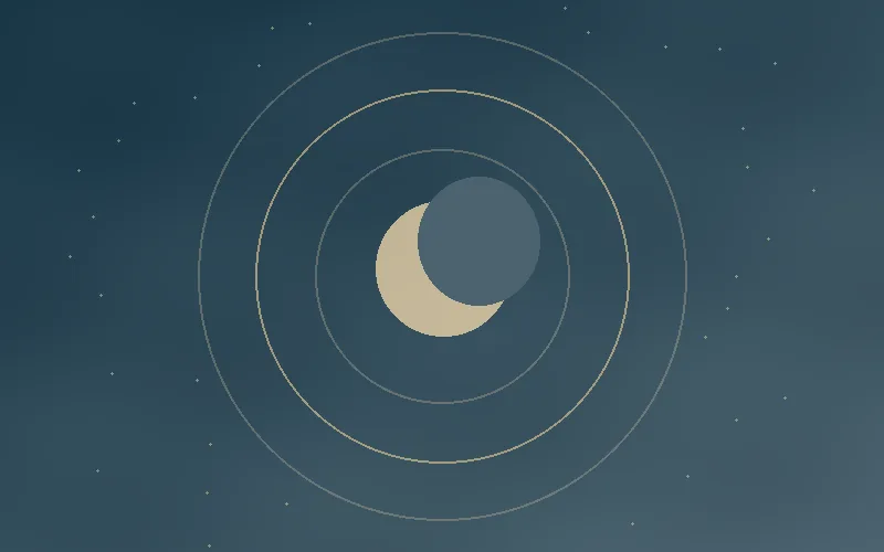 Moon illustration representing peace and reflection